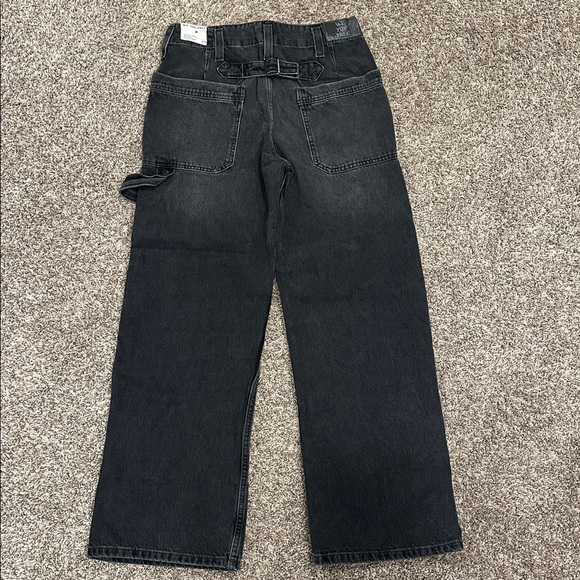 Free People We The Free Major League Cuffed Cropped Black Jeans - Picture 10 of 10